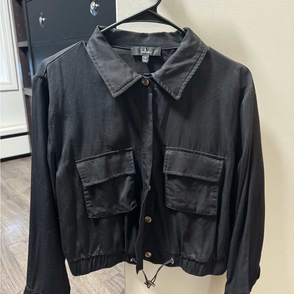 Lulu's Black Utility Jacket